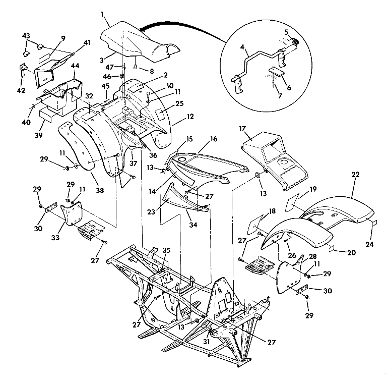 BODY ASSEMBLY 350 2x4 (4918531853001A)