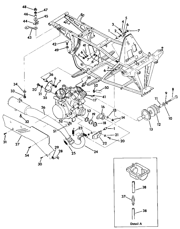 ENGINE & MUFFLER MOUNTING 350 2X4 (4918531853005A)