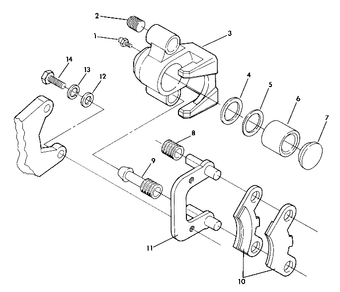 FRONT BRAKE ASSEMBLY 350 2X4 (4918531853018A)