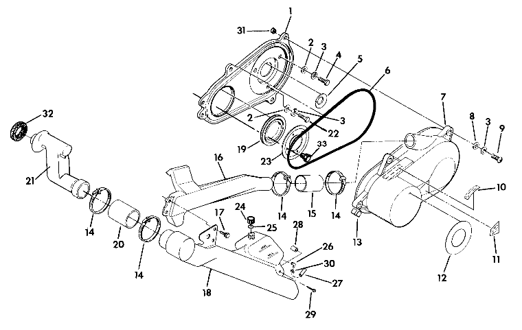 CLUTCH COVER ASSEMBLY 350 2X4 (4918531853022A)