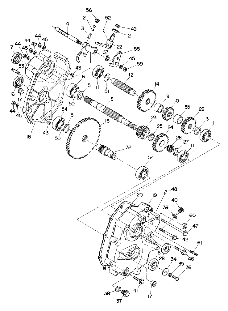 GEARCASE ASSEMBLY 350 2X4 (4918531853027A)