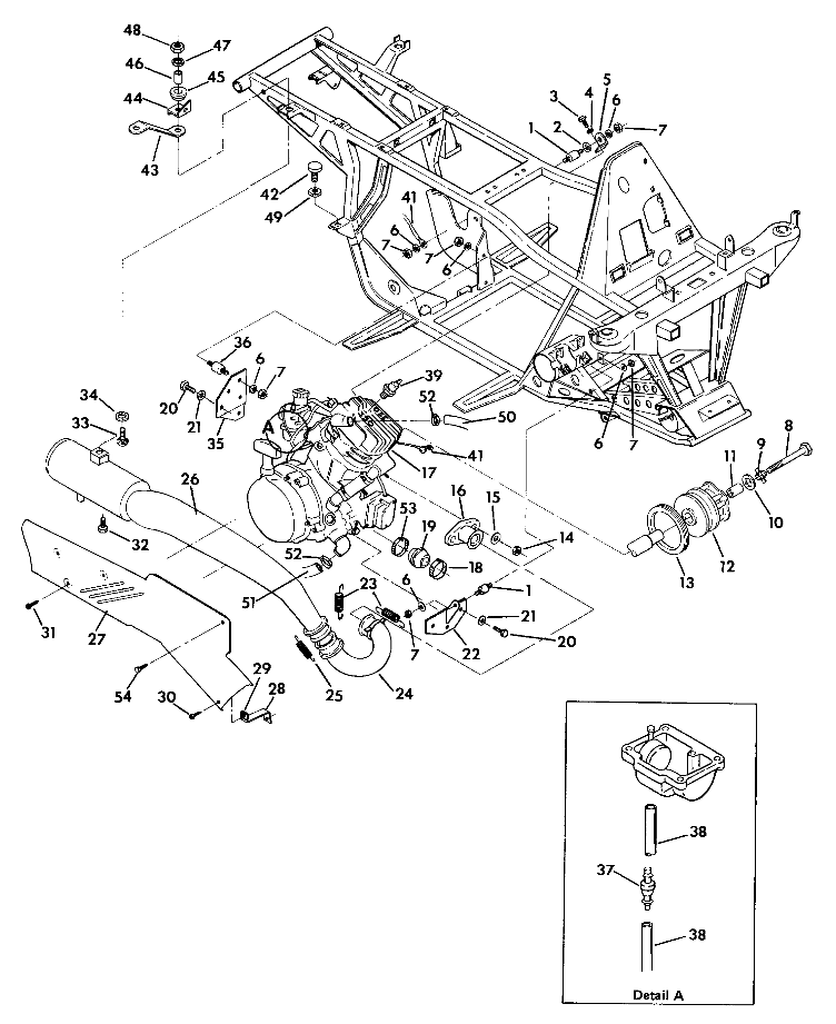 Engine and Muffler Mounting (4918541854005A)