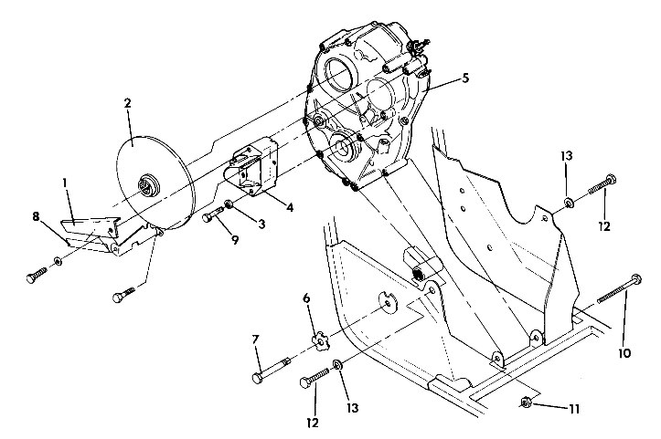 Right Hand Gearcase and Brake Mounting (4918541854032A)