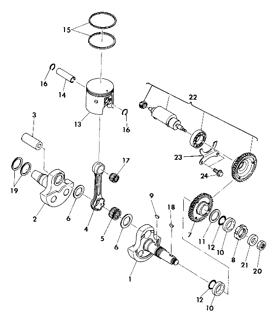 Crankshaft and Piston Assembly (4918541854042A)