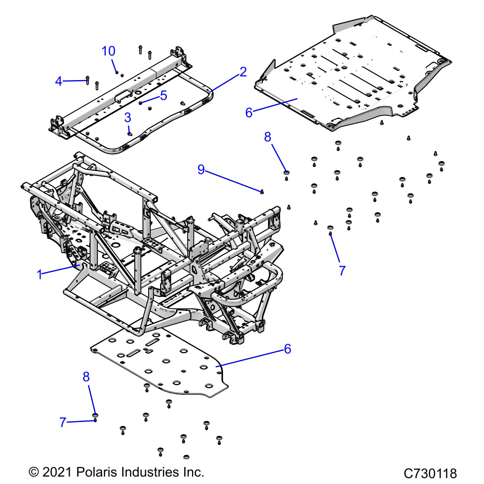 CHASSIS, FRAME - D24M2A57B4/G57B4/U57B4/W57B4 (C730118)