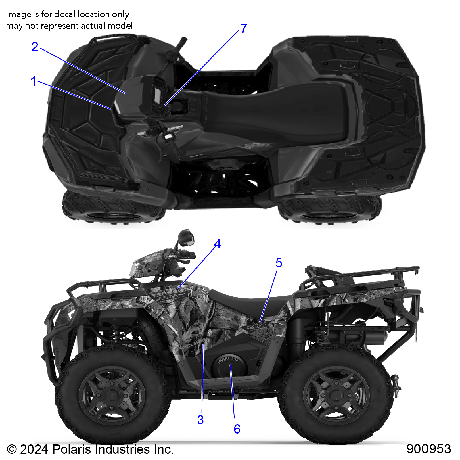 BODY, DECALS, GRAPHIC - A25SEE57C9 (900953-01)