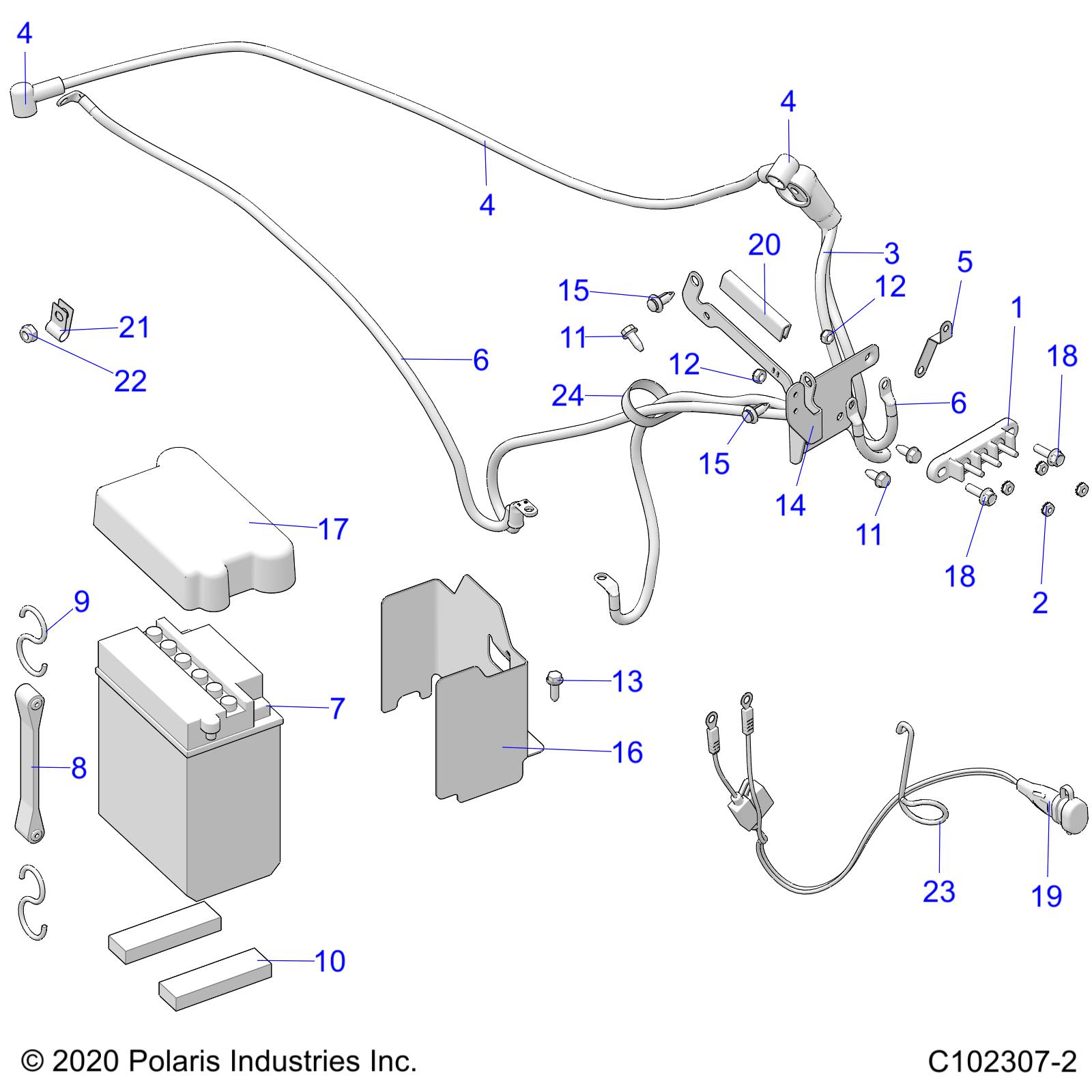 ELECTRICAL, BATTERY - A23SJE57AX (C102307-2)