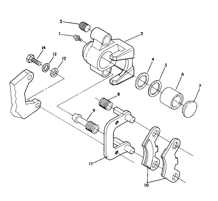 FRONT BRAKE ASSEMBLY TRAIL BLAZER (4919761976016A)