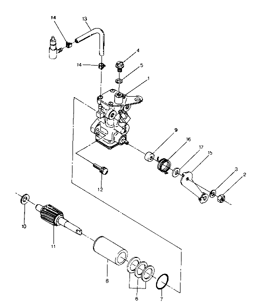 OIL PUMP ASSEMBLY  TRAIL BLAZER (4919761976035A)