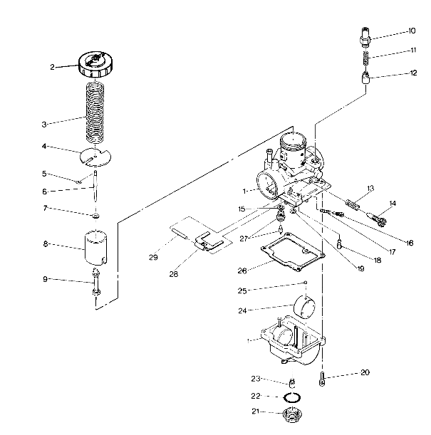 CARBURETOR ASSEMBLY TRAIL BLAZER (4919761976036A)