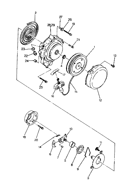 RECOIL STARTER ASSEMBLY   TRAIL BLAZER (4919761976039A)