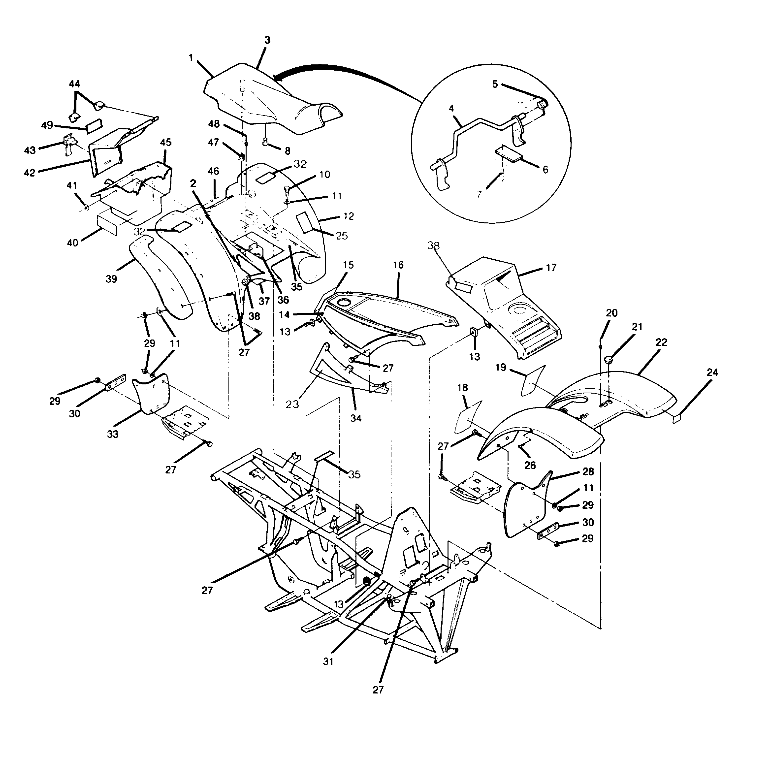 BODY ASSEMBLY Trail Boss - Update (4919771977001A)