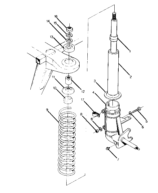 STRUT ASSEMBLY TRAIL BOSS (4919771977008A)