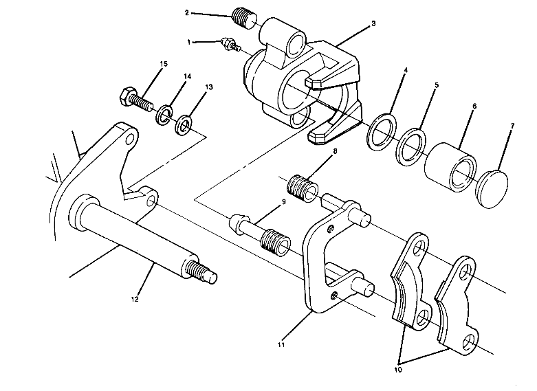 FRONT BRAKE ASSEMBLY Trail Boss - Update (4919771977016A)