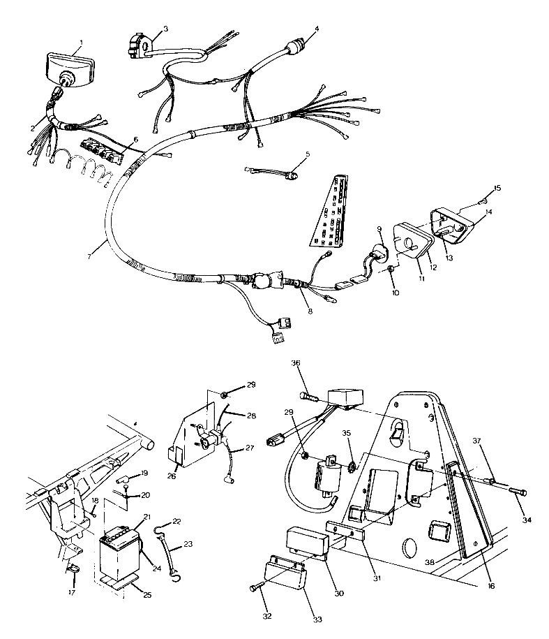 WIRING HARNESS Trail Boss - Update (4919771977027A)