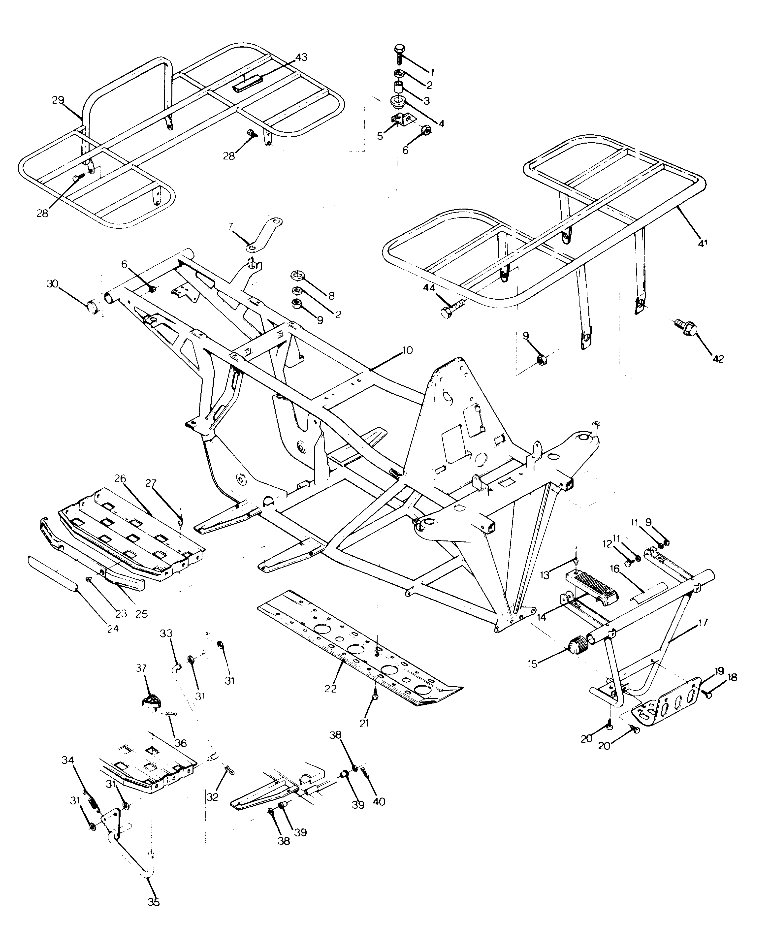 FRAME ASSEMBLY with RACKS 250 2X4 - Update (4919781978003A)