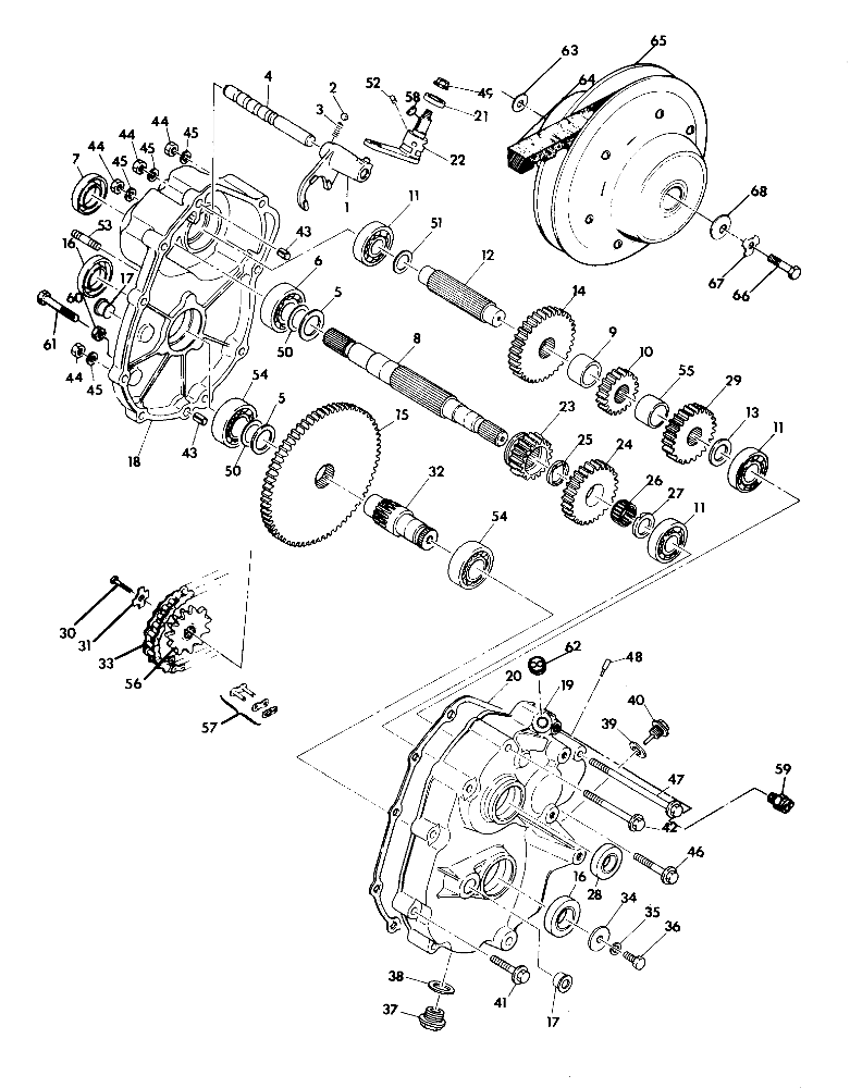 GEARCASE ASSEMBLY 2X4 (4919781978025A)