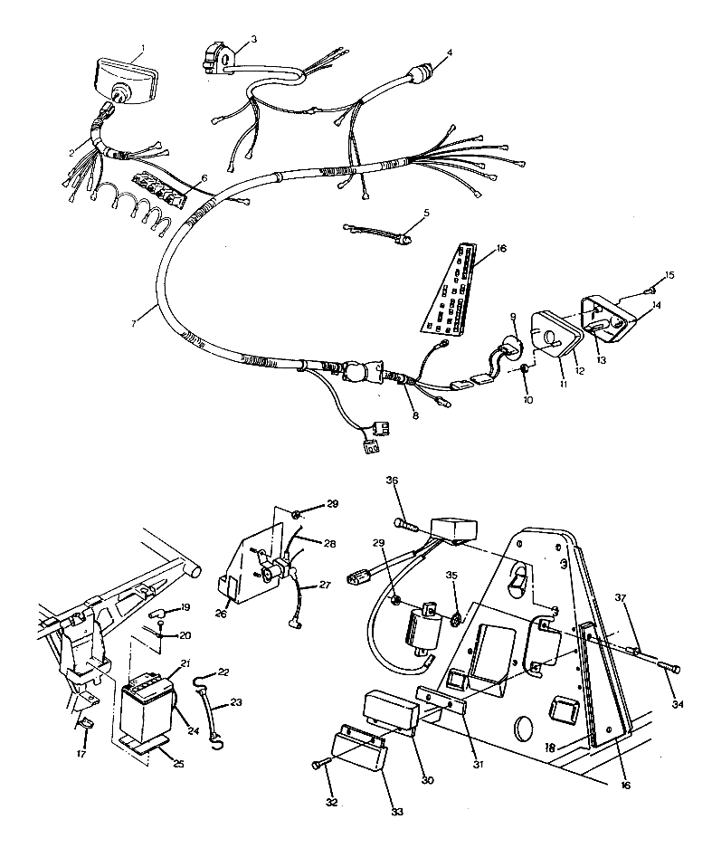 WIRING HARNESS  250 2X4 - Update (4919781978027A)