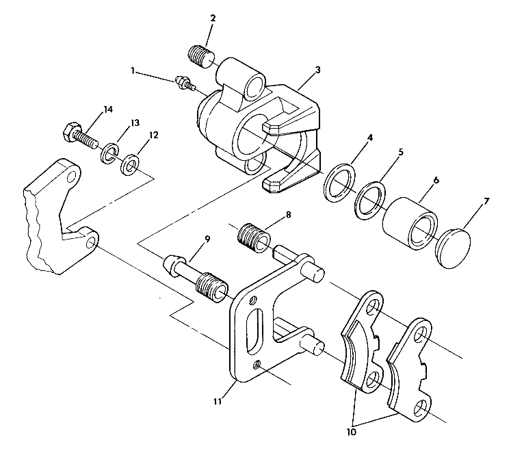 FRONT BRAKE ASSEMBLY  250 4X4 (4919791979037A)