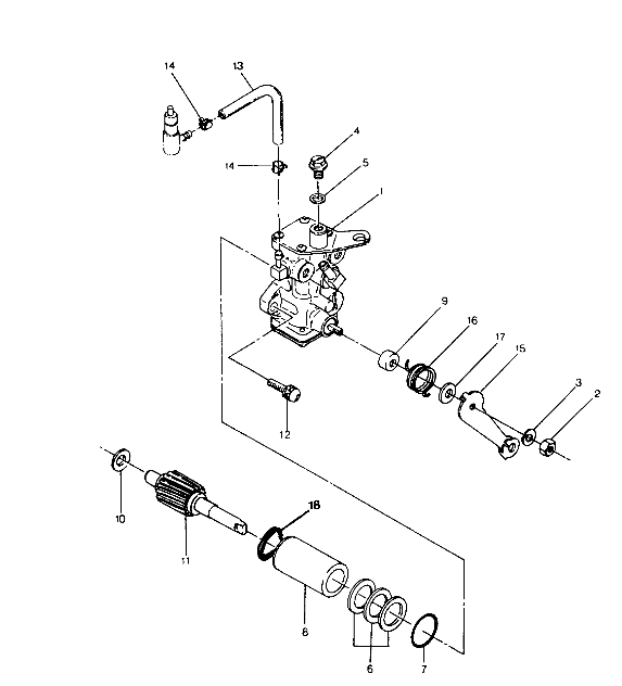 OIL PUMP ASSEMBLY  250 4X4 - Update (4919791979043A)