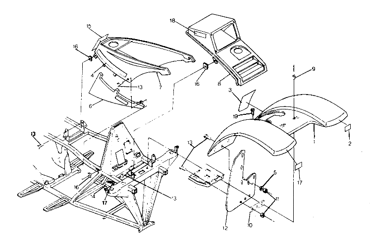 FRONT CAB ASSEMBLY BIG BOSS 4X6 UPDATED 2 - 91 (4919801980001A)