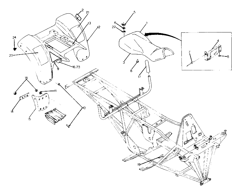 REAR CAB ASSEMBLY BIG BOSS 4X6 (4919801980002A)