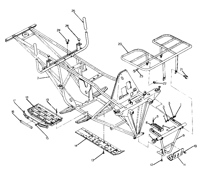 FRAME ASSEMBLY with RACKS  BIG BOSS 4X6 (4919801980003A)