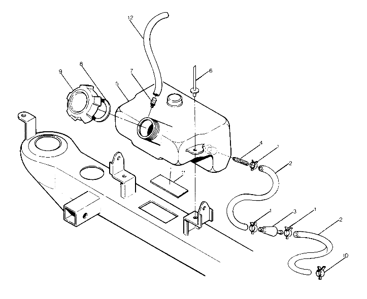 OIL TANK ASSEMBLY  BIG BOSS 4X6 (4919801980005A)