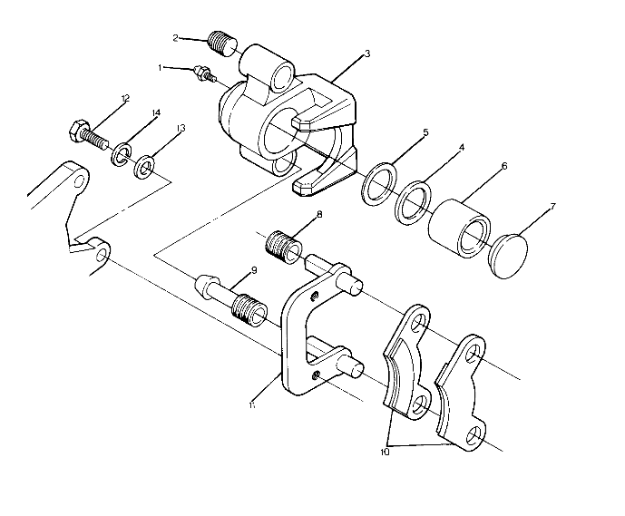 MIDDLE AXLE BRAKE ASSEMBLY  BIG BOSS 4X6 (4919801980019A)