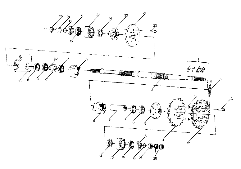 MIDDLE DRIVE ASSEMBLY BIG  BOSS 4X6 (4919801980025A)