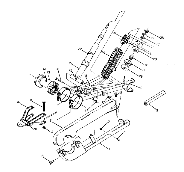 SWING ARM WELDMENT (REAR) BIG BOSS 4X6 UPDATED 2 - 91 (4919801980027A)