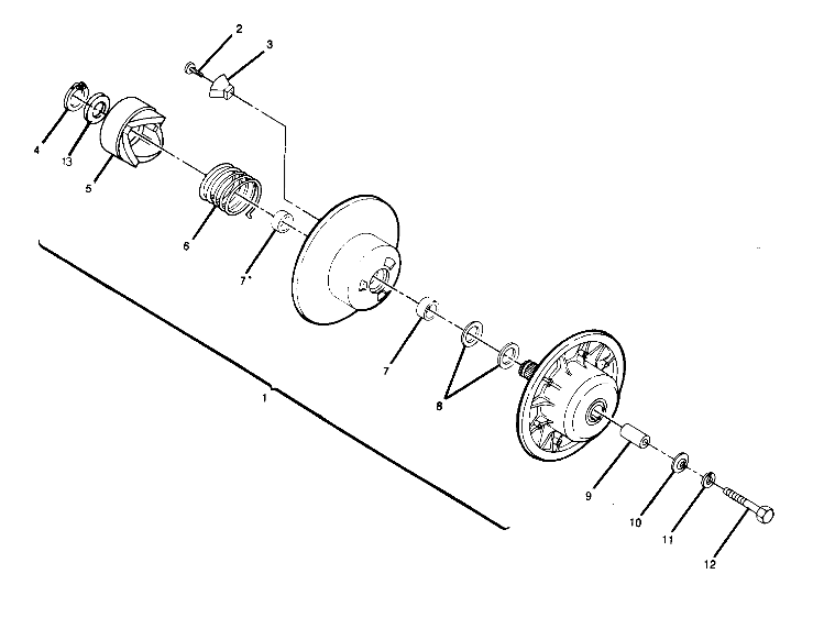 DRIVEN CLUTCH ASSEMBLY  BIG BOSS 4X6 (4919801980031A)