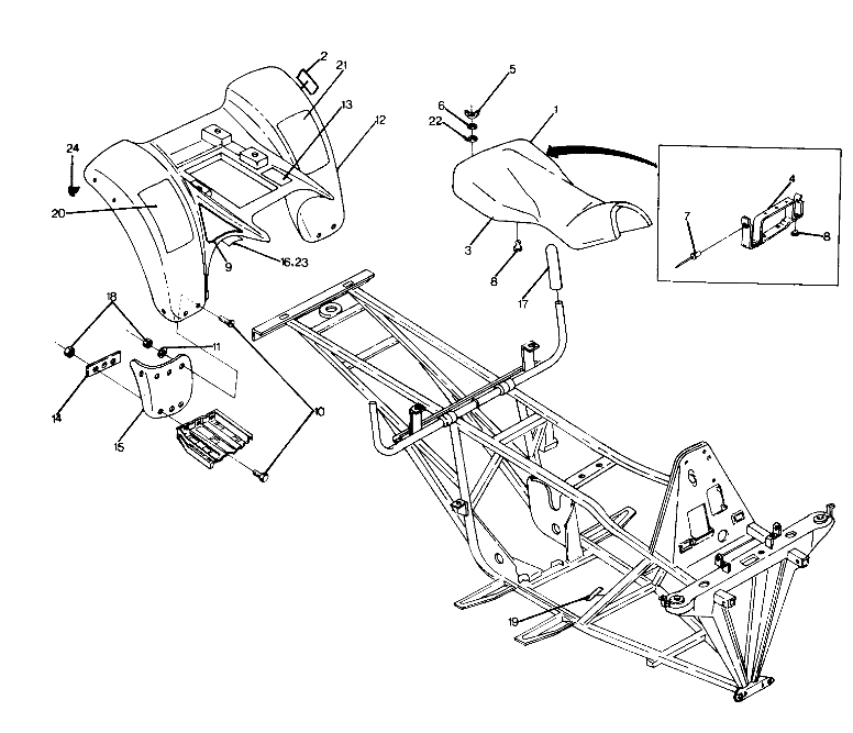 REAR CAB ASSEMBLY 6X6 (4919811981002A)