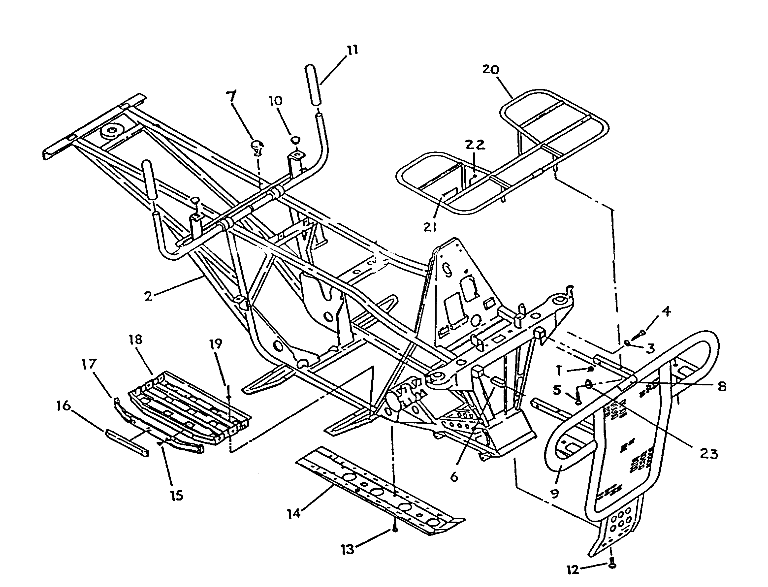 FRAME ASSEMBLY WITH RACKS 6X8 UPDATED 2-91 (4919811981003A)