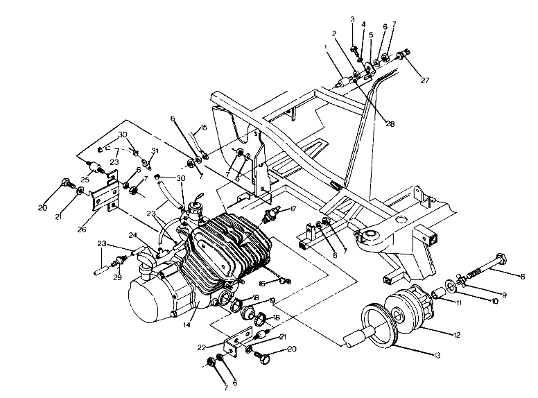 ENGINE MOUNTING 6X6 (4919811981006A)