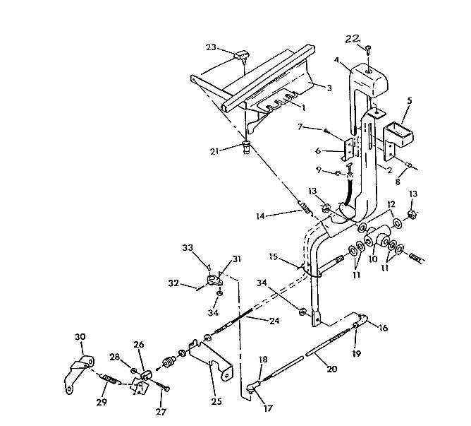 SHIFT LINKAGE ASSEMBLY UPDATED 2-91 6X6 (4919811981016A)