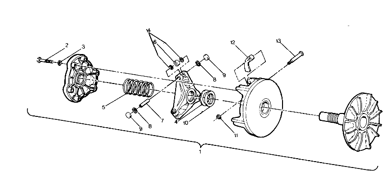 DRIVE CLUTCH ASSEMBLY 6X6 (4919811981030A)