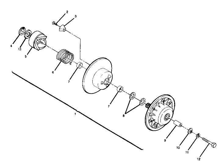 DRIVEN CLUTCH ASSEMBLY 6X6 (4919811981032A)