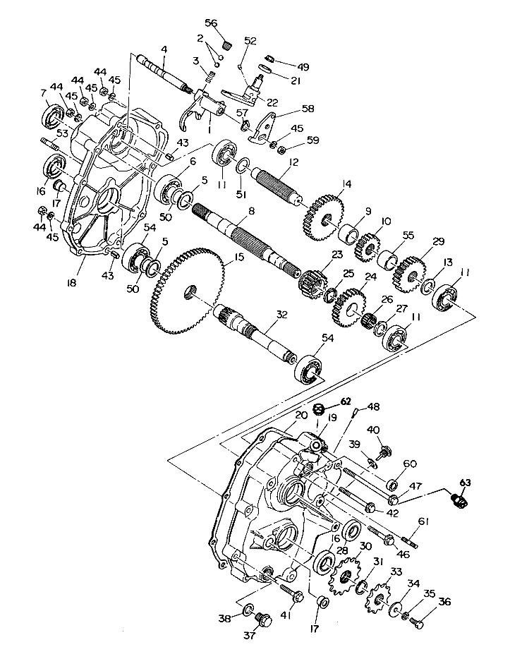 GEARCASE ASSEMBLY UPDATED 2-91 6X6 (4919811981033A)