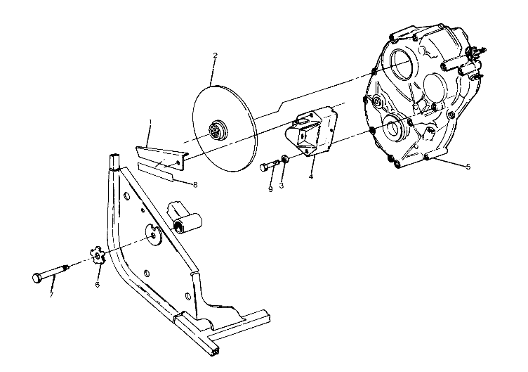 GEARCASE/BRAKE MOUNTING 6X6 (4919811981037A)