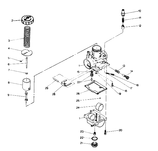 CARBURETOR ASSEMBLY 6X6 (4919811981046A)