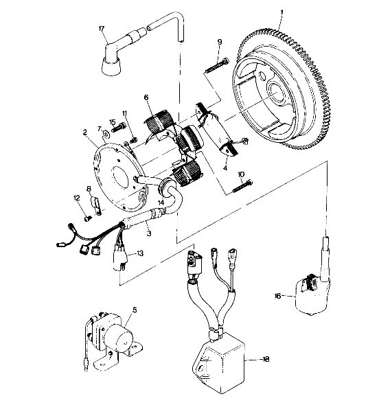 MAGNETO ASSEMBLY 6X6 (4919811981048A)