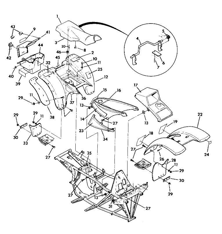 BODY ASSEMBLY    350 2X4 - Update (4919821982001A)