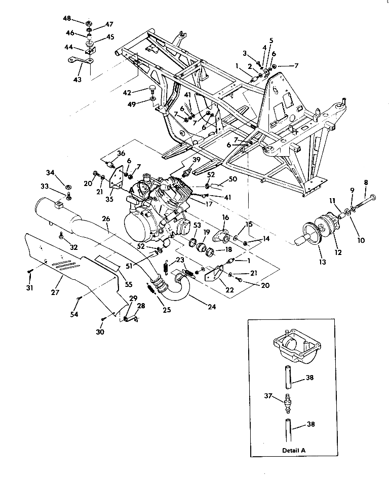 ENGINE and MUFFLER MOUNTING 350 2X4 - Update (4919821982005A)