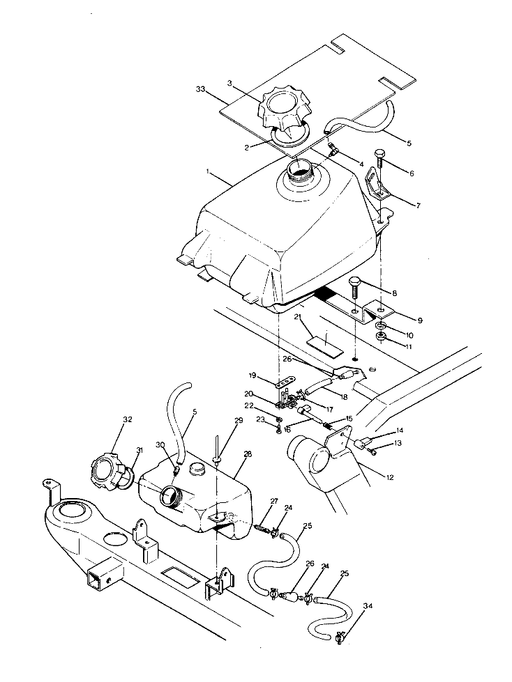 FUEL TANK ASSEMBLY 350 2X4 - Update (4919821982009A)