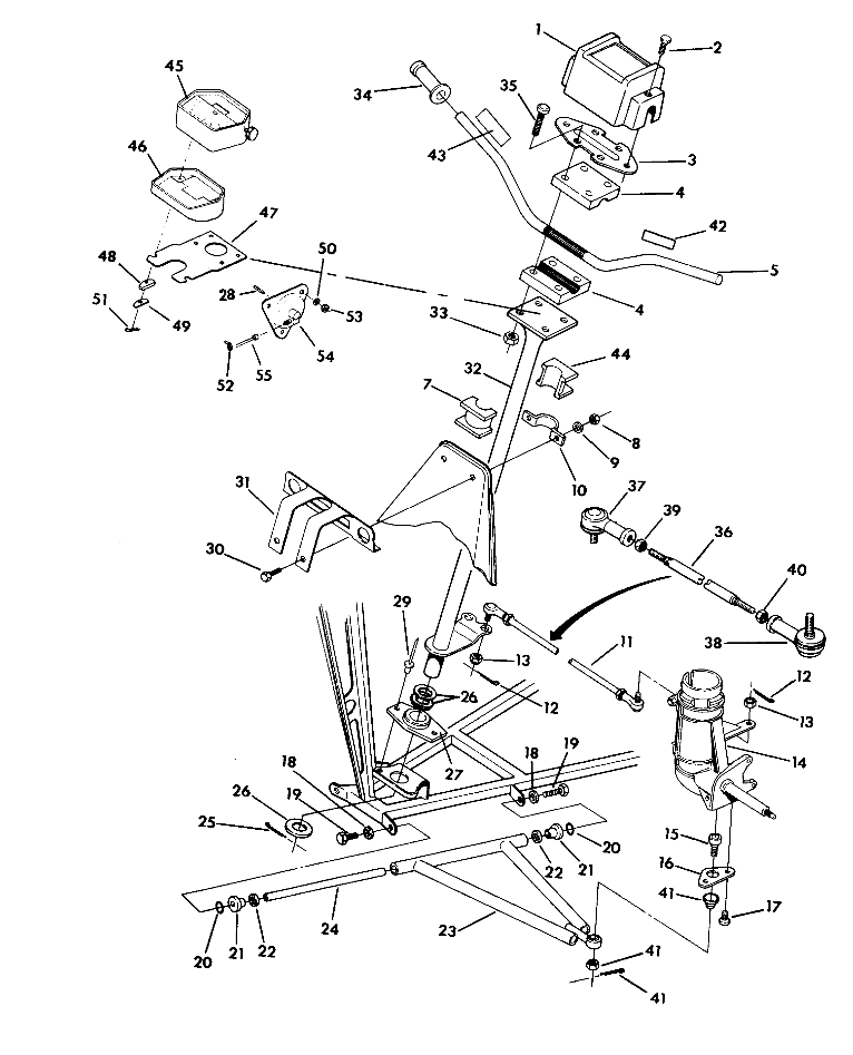 STEERING ASSEMBLY 350 2X4 - Update (4919821982011A)