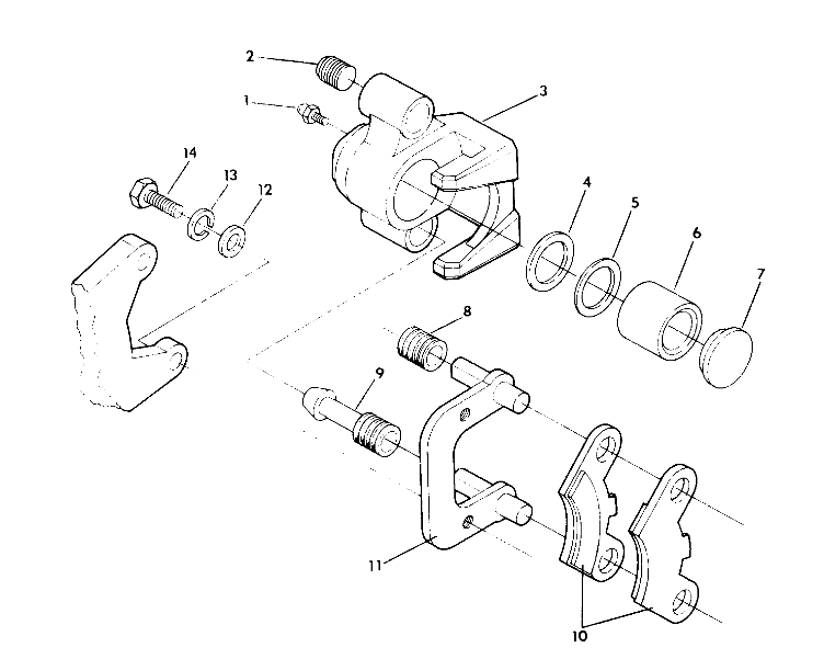 FRONT BRAKE ASSEMBLY 350 2X4 - Update (4919821982018A)