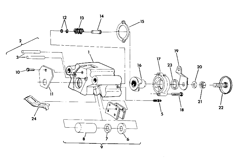 REAR BRAKE ASSEMBLY 350    2X4 - Update (4919821982021A)