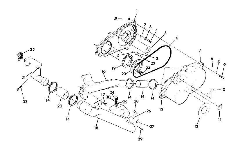 CLUTCH COVER ASSEMBLY 350 2X4 - Update (4919821982022A)