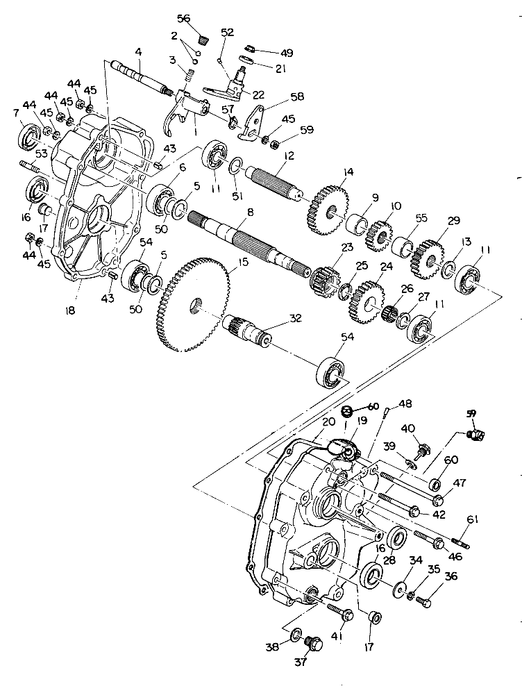 GEARCASE ASSEMBLY 350 2X4 - Update (4919821982027A)